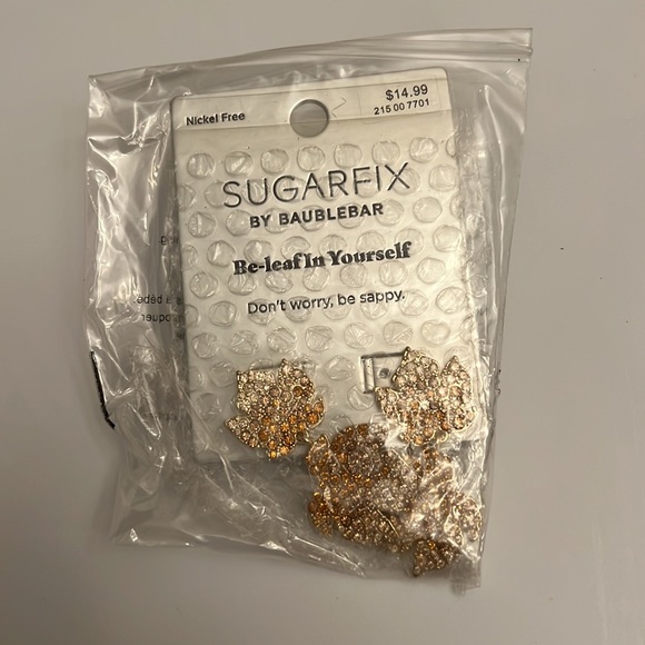 SUGARFIX by BaubleBar “Be-leaf In Yourself” Earrings - Picture 6 of 6